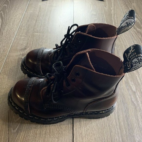 Gripfast Burgundy Patent Leather Boots - Picture 3 of 7